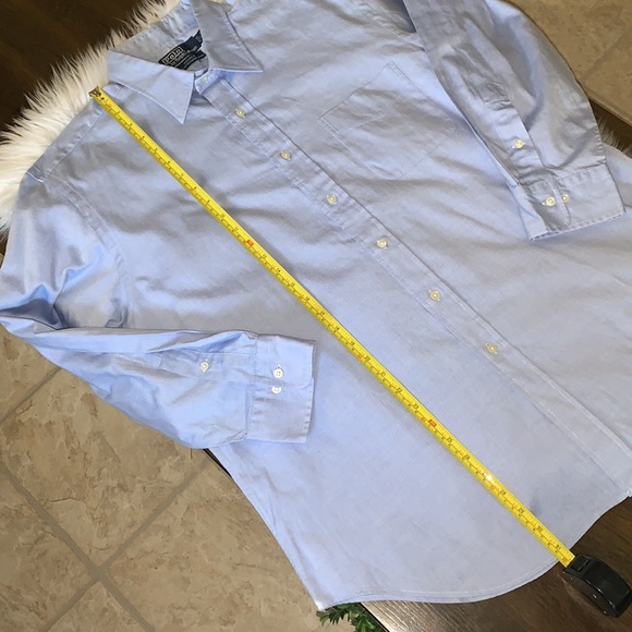 Polo by Ralph Lauren Andrew button down long sleeve Shirt Neck Size 17 - Picture 5 of 9